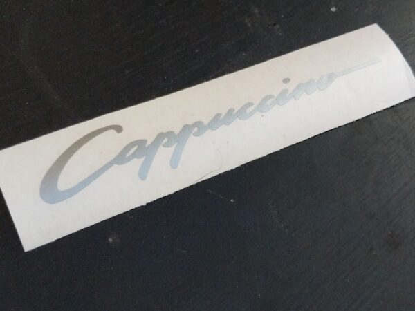 Cappuccino Badge decal
