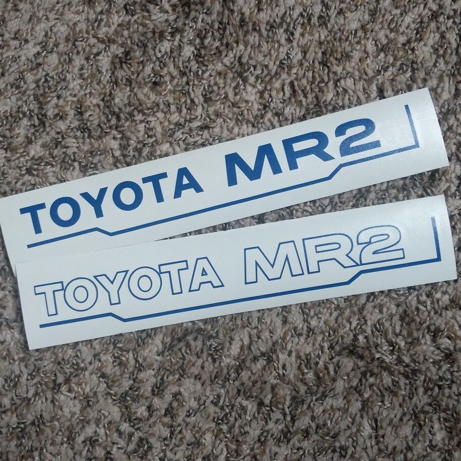 AW11 "Toyota MR2" Trunk Decal - Image 7