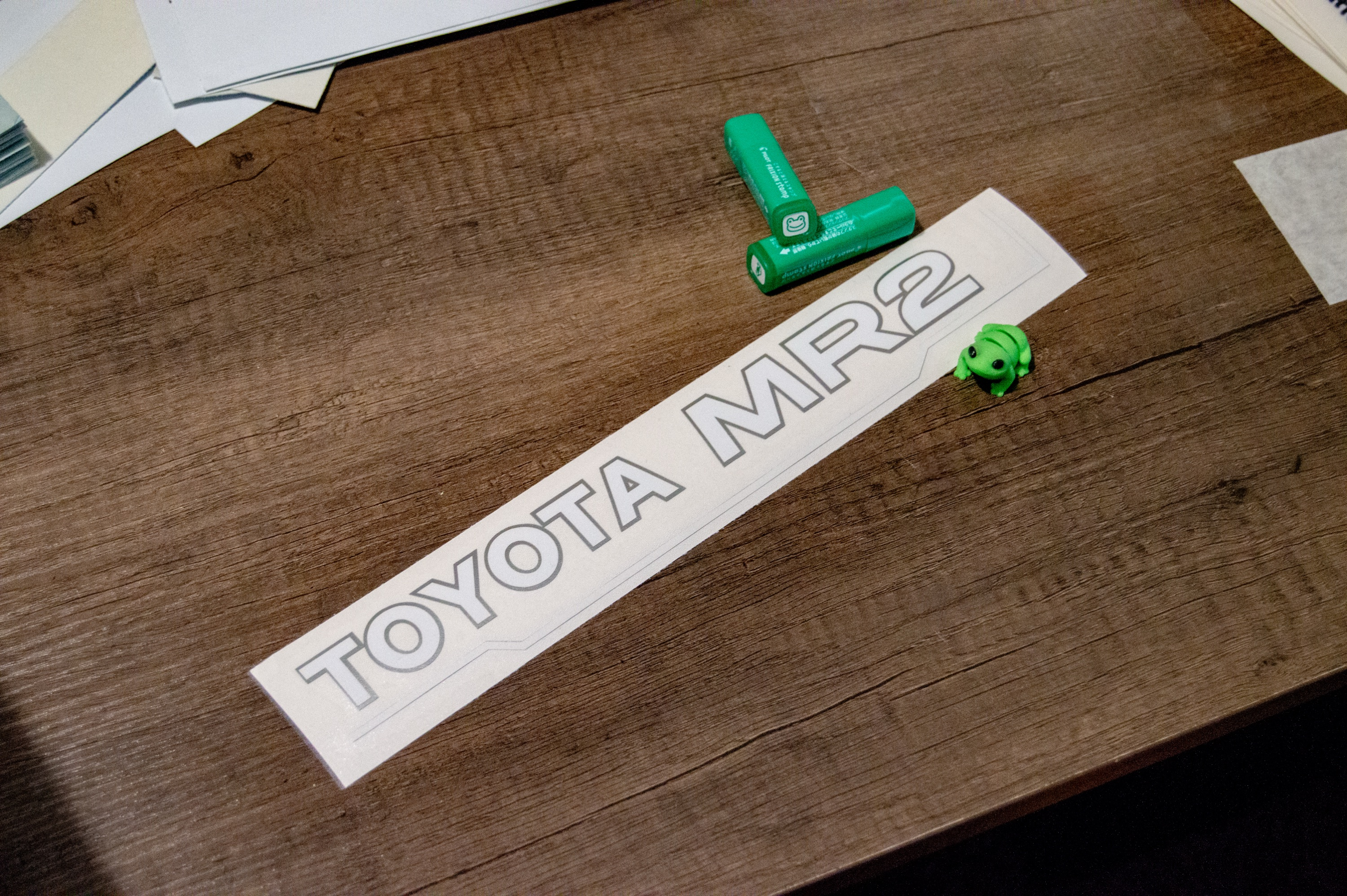 AW11 "Toyota MR2" Trunk Decal - Image 3
