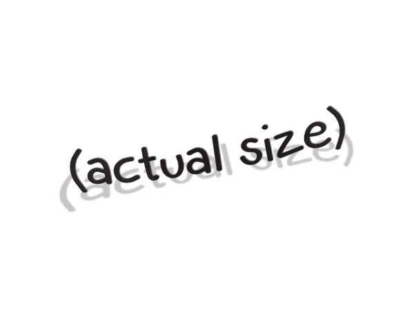 actual size