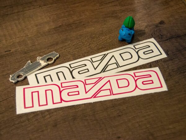 Mazda Outline Bumper Decal