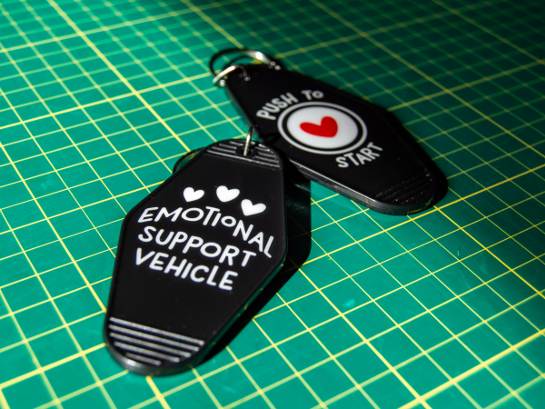 Emotional Support Vehicle Hotel Tag