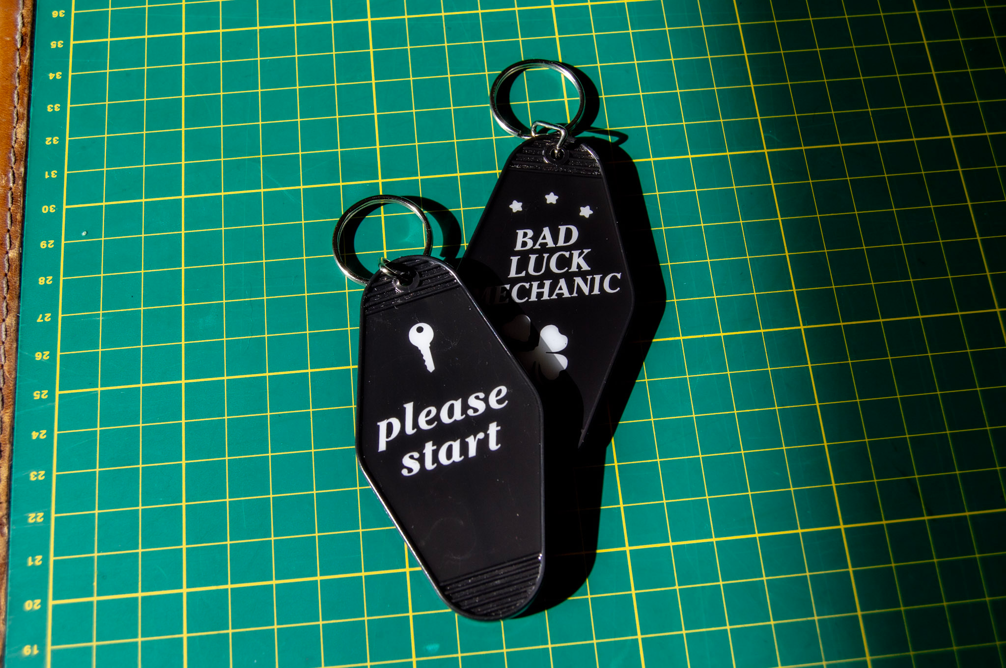 Bad Luck Mechanic Hotel Tag