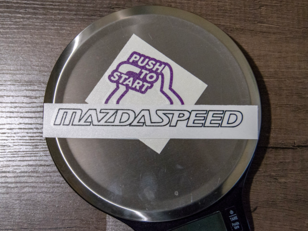 Mazdaspeed Outline Decal