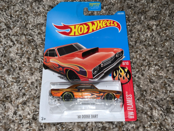 1968 Dodge Dart "HW Flames" 8/10 Hot Wheels